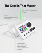 TreasLin VSDinside Stream Controller Deck Stream Dock con 12 Teclas Macro Personalizables para Activar Acciones en OBS Twitch YouTube para Creadores de Contenido de Streaming de Juegos Compatible con
