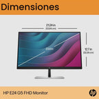 HP Monitor LCD Full HD E24 G5 de 24 pulgadas - 16:9 - Negro - 23.8&...