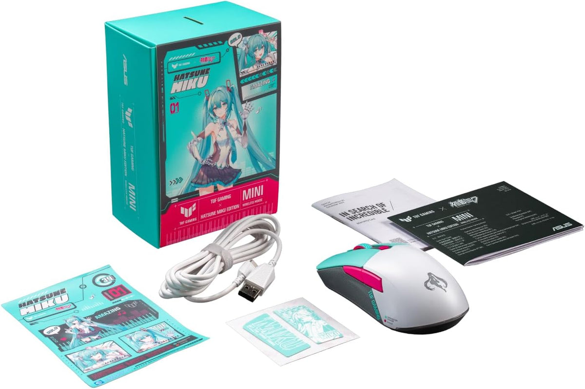 ASUS TUF Gaming Hatsune Miku Edición Mini Ratón Inalámbrico \u2013...