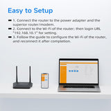 DBIT N300 2.4GHz - Router WiFi con modo repetidor inalámbrico WISP,...