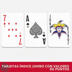 All7s Juego de cartas Canasta de mano y pie, seis mazos de impresión