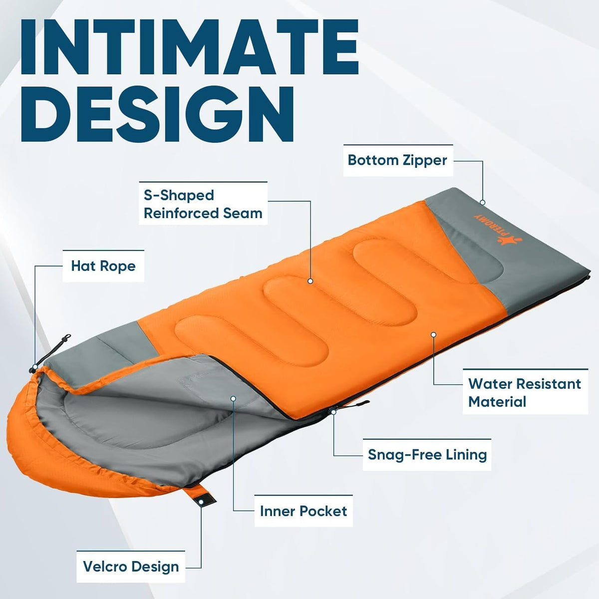 Sacos de Dormir para Adultos, Ultraligeros y Lavables a máquina, a Prueba de Agua para Senderismo, Camping y Mochila, para Clima Cálido y Frío, Esenciales de Camping para Viajar