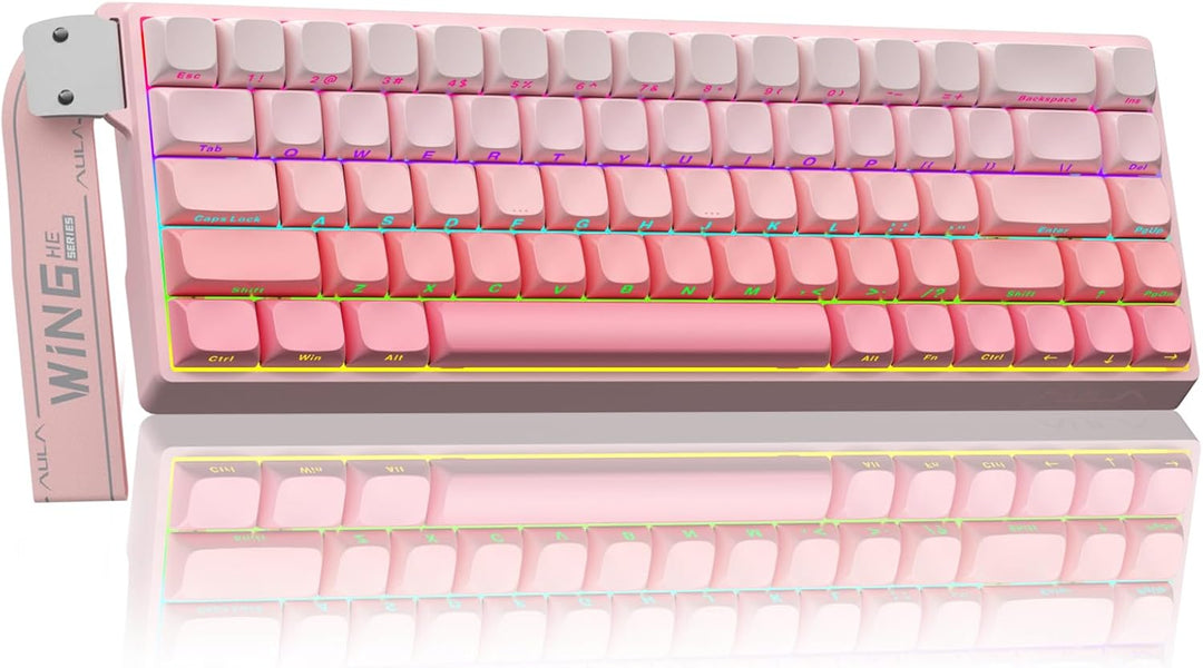 AULA WIN68 HE Teclado mecánico para juegos 60%, interruptor magnéti...