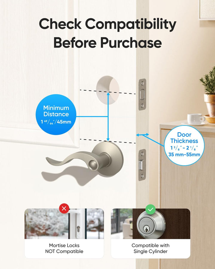 eufy Security Smart Lock C220, cerradura de puerta de entrada sin l...