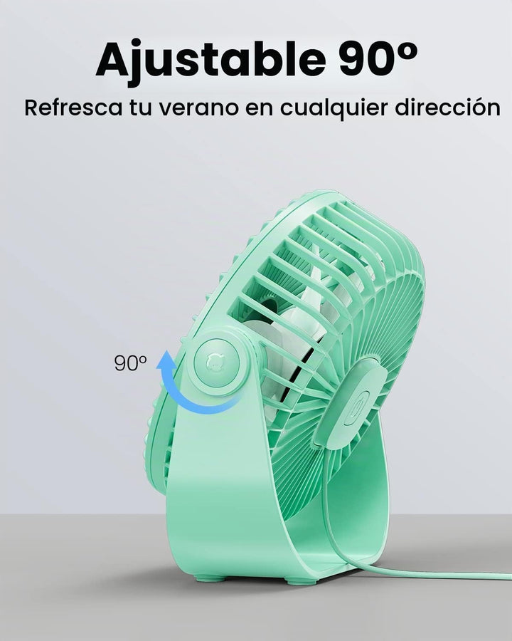 Gaiatop Ventilador de escritorio USB, ventilador de mesa personal p...