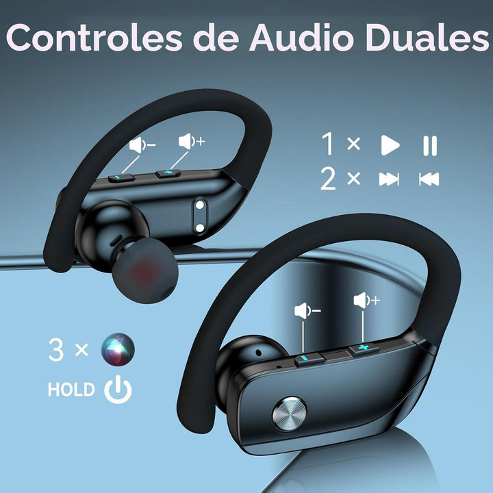 Auriculares inalámbricos bmani, auriculares Bluetooth con 80 horas...