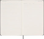 Moleskine Agenda semanal clásica sin fecha, tapa dura, grande (5 x 8.25 pulgadas), negro, 288 páginas