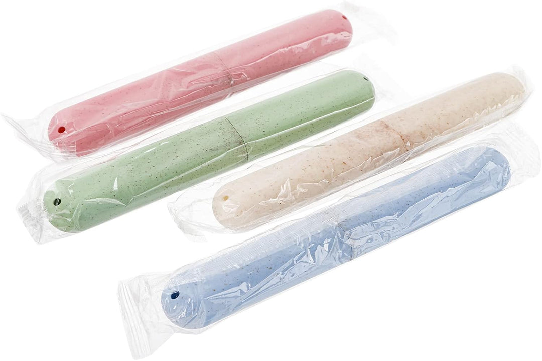 Hedume Paquete de 28 fundas para cepillos de dientes de viaje, port...
