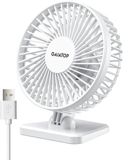 Gaiatop - Ventilador de escritorio USB, pequeño pero potente, perso...