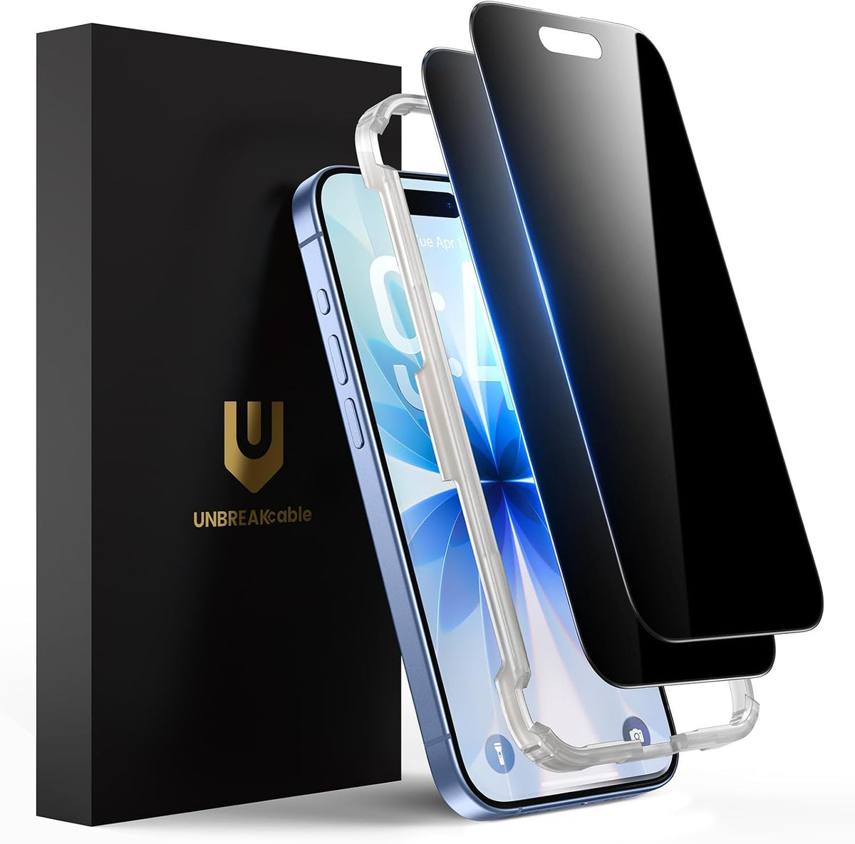 UNBREAKcable Protectores de Pantalla con Privacidad para iPhone 17, Pack de 2