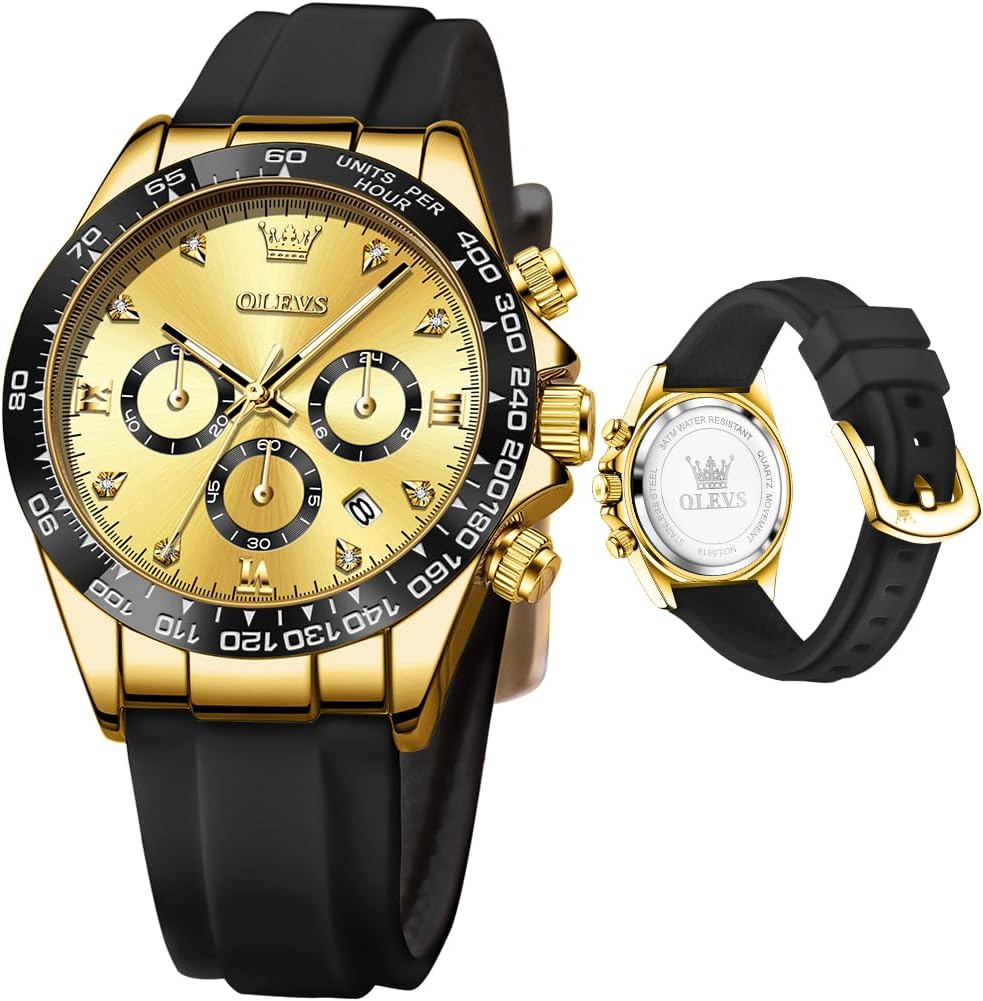 OLEVS Relojes de diamante de lujo pequeños para mujer - Pulsera de acero inoxidable, impermeables, analógicos, luminosos, con fecha, relojes de vestir de negocios para damas