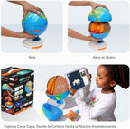 PlayShifu Orboot Core - Globo interactivo para niños de 4 a 10 años; globo de tierra abierto de 3 capas con aplicación AR; explora la superficie de la Tierra, fósiles, minerales y núcleo brillante