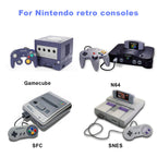 Azduou El convertidor N64 a HDMI convierte la señal de video de la consola de juegos N64 a señal HDMI. Conecta fácilmente la consola de juegos al adaptador/convertidor HDTV (compatible con N64, SNES, SFC, NGC 4 en 1)