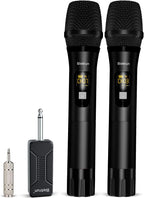 Micrófono inalámbrico, Bietrun UHF de metal, sistema de micrófono d...