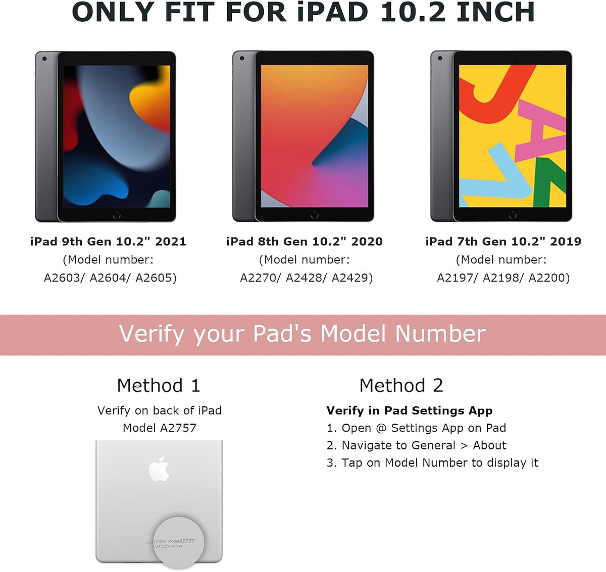 CC Store Funda para iPad de 9ª, 8ª y 7ª generación con teclado de 10,2