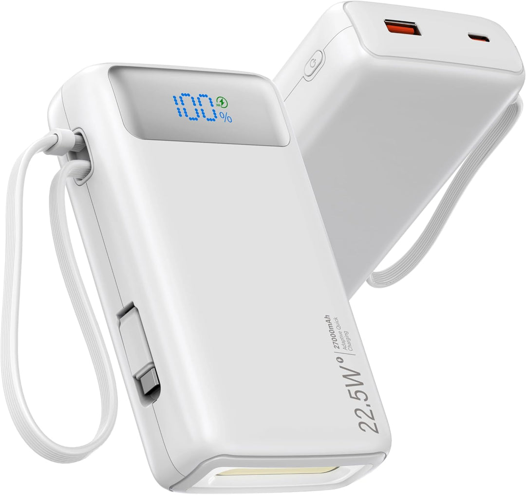 Cargador portátil, 27000 mAh 22.5 W, cargador de batería de carga r...