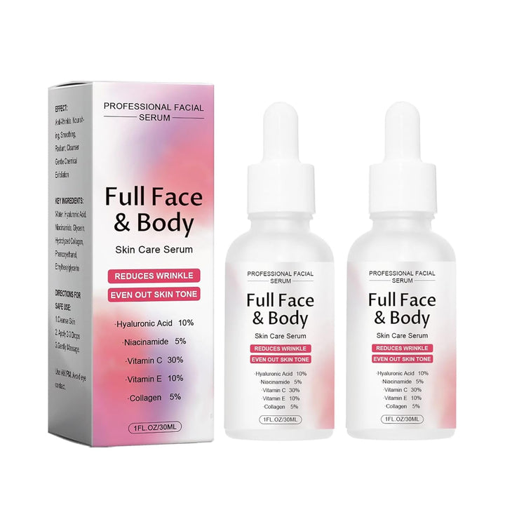 Finones Skin Vitamin Serum para rostro y cuerpo, suero reafirmante...