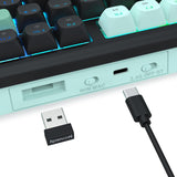 Redragon K768 PRO Teclado inalámbrico de 98 teclas para juegos, pan...