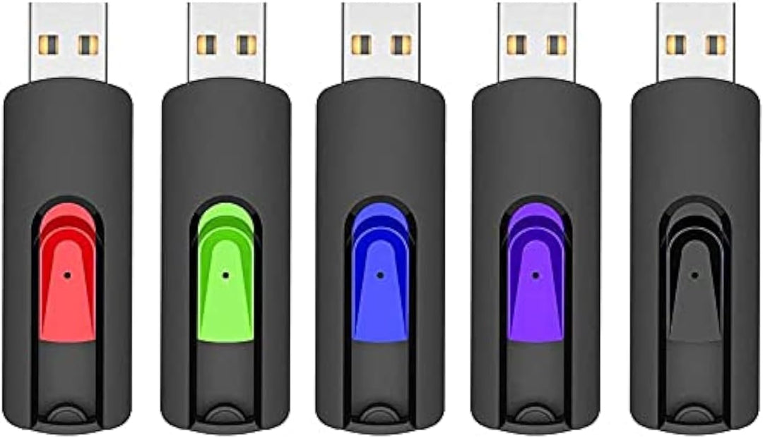RAOYI Paquete de 5 unidades flash USB de 64 GB, unidades de memoria...