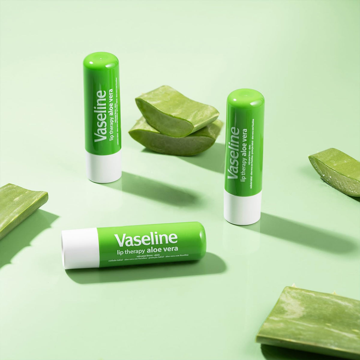 Vaseline Paquete de 4 variedades de terapia de labios, bálsamo labi...