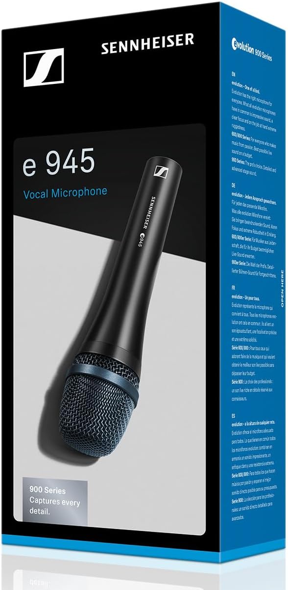 SENNHEISER Professional E 945 Micrófono vocal dinámico supercardioi...