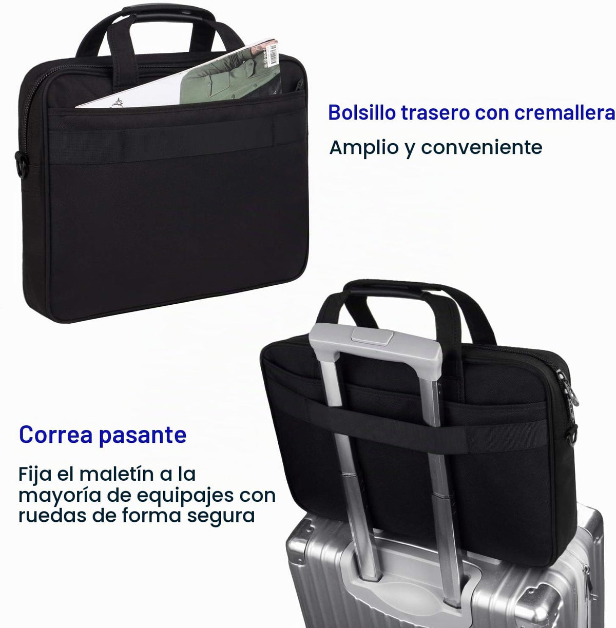 Taygeer - Bolsa para laptop de 17 pulgadas, maletín para computador...