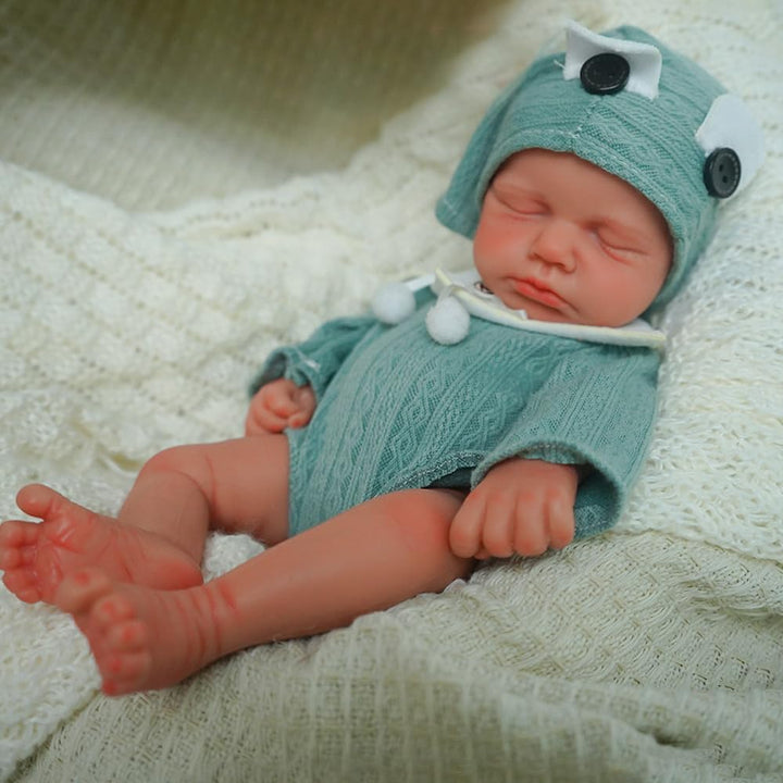 SOFTMARY Muñeca Reborn de 30 cm de silicona completa, realista con...