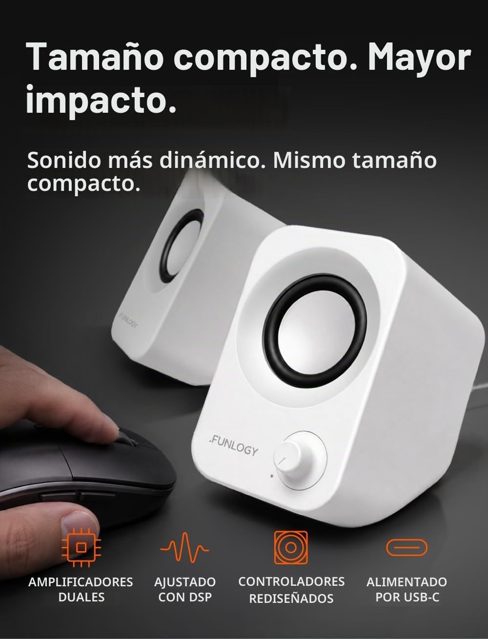 FUNLOGY Altavoz Plus (blanco)