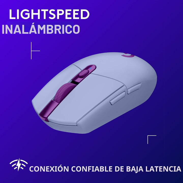 Logitech G 305 LIGHTSPEED - Mouse inalámbrico para juegos, sensor H...