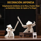 EAEMDY Figura de Samurái Figurilla Estatua de Guerrero Japonés Decoración para Mesa Habitación, Soporte de Incienso para Quemador de Varillas Soporte de Varillas de Incienso, Decoración de Figurilla