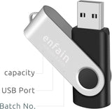 Enfain Unidad flash USB 3.0 de 32 GB para compartir, paquete de 10...