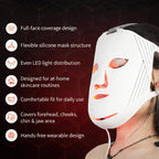 Máscara facial de terapia de luz roja, aprobada por la FDA para el acné, LX500-Alta Intensidad