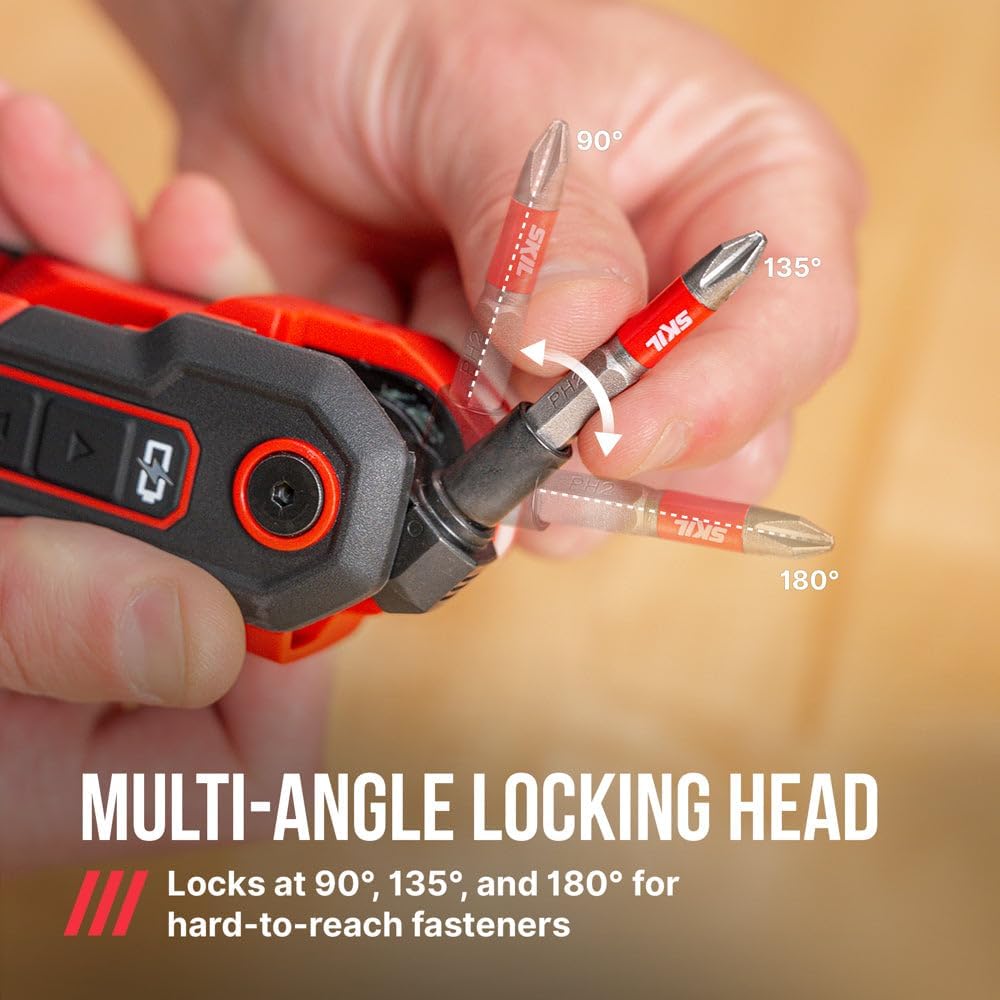 Skil PWR CORE GO Llave hexagonal plegable con juego de brocas de 27 piezas y estuche de almacenamiento duro - HK0001-02