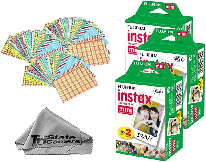 Fujifilm Película instantánea Instax Mini (60 hojas) + 60 marcos de...