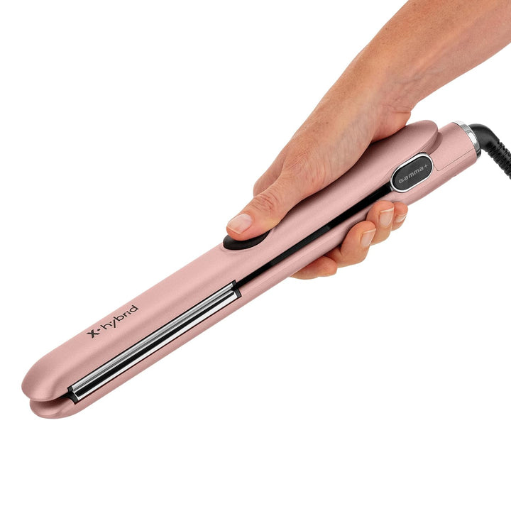 GAMMA+ X-Hybrid Plancha plana de titanio profesional de 1 pulgada d...
