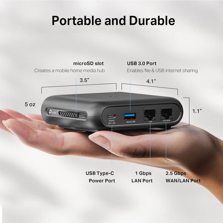 TP-Link Router de viaje Wi-Fi 6 AX3000 de doble banda TL-WR3002X |...