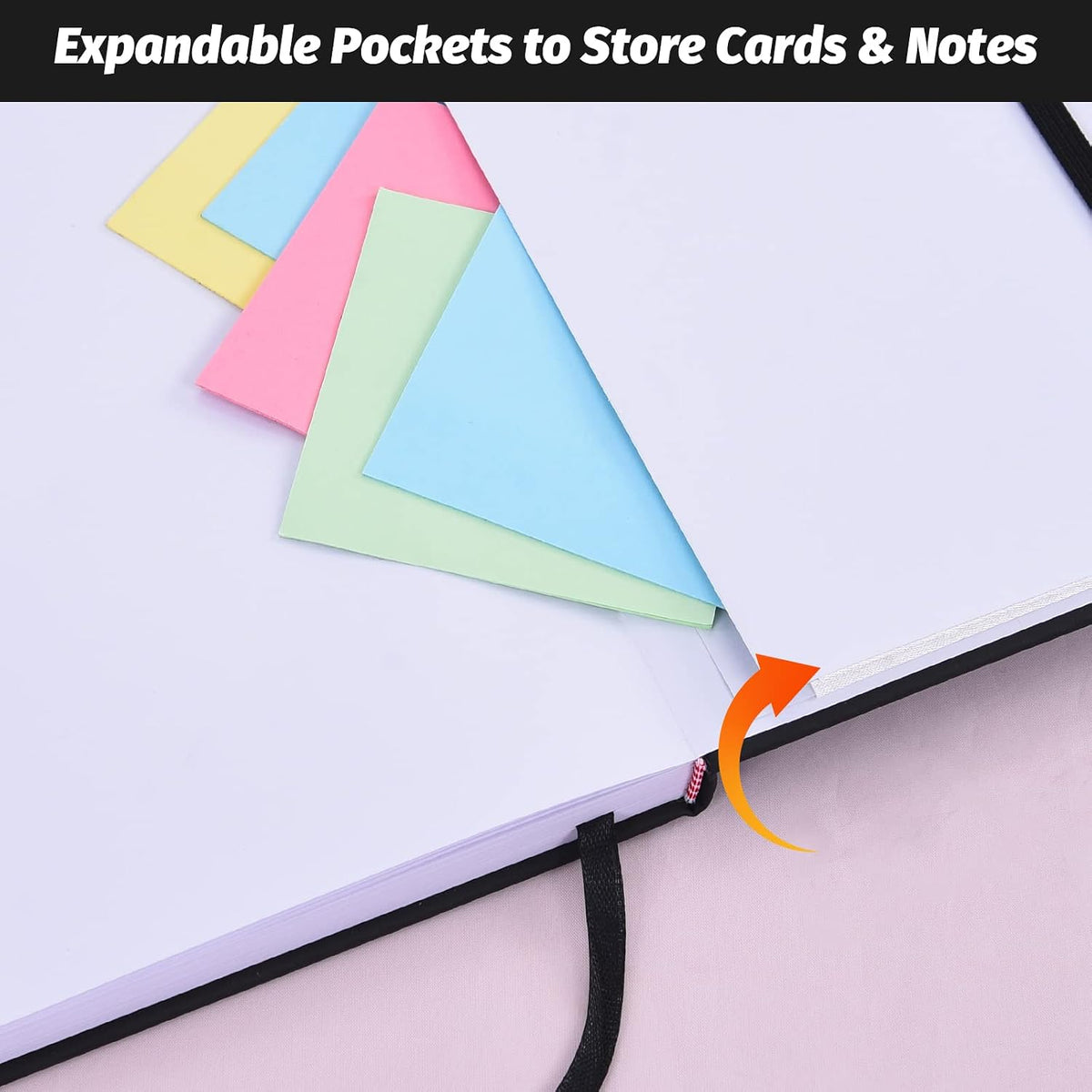 Cuadernos de diario de tapa dura, cuadernos de diario rayados A5 para escribir de 200 páginas, 8.2 x 5.5 pulgadas, cuadernos clásicos rayados para trabajo/viajes/universidad (Negro - Paquete de 6