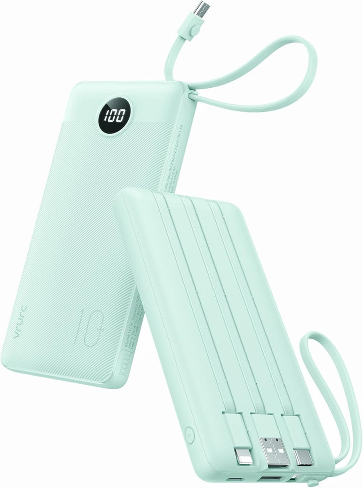 VRURC Cargador portátil para iPhone, batería compacta de viaje de 1...