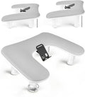 JODSONE Reposabrazos en forma de U gris para técnicos de uñas