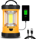 Lámpara CT CAPETRONIX Linterna de campamento, luz brillante de campamento de 3200 lúmenes, linterna LED recargable de 4600 mAh para cortes de energía, 5 modos de luz, lámpara de campamento para pesca, huracán