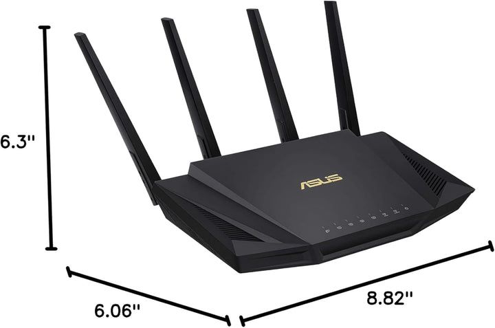 ASUS RT-AX3000 Router inalámbrico Gigabit de banda dual ultrarrápid...