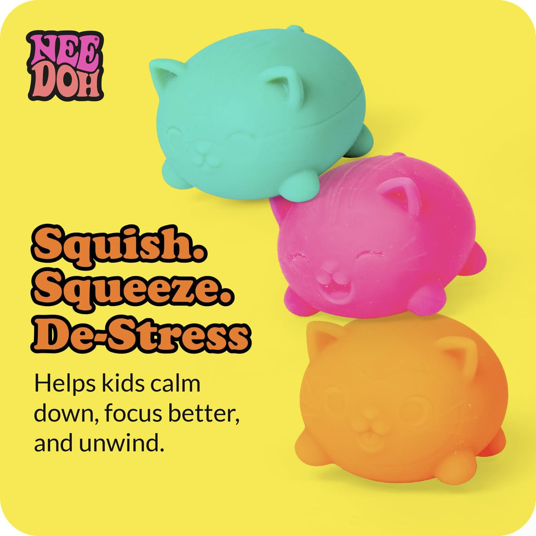 Schylling NeeDoh Teenie Cool Cat - Juguete sensorial para