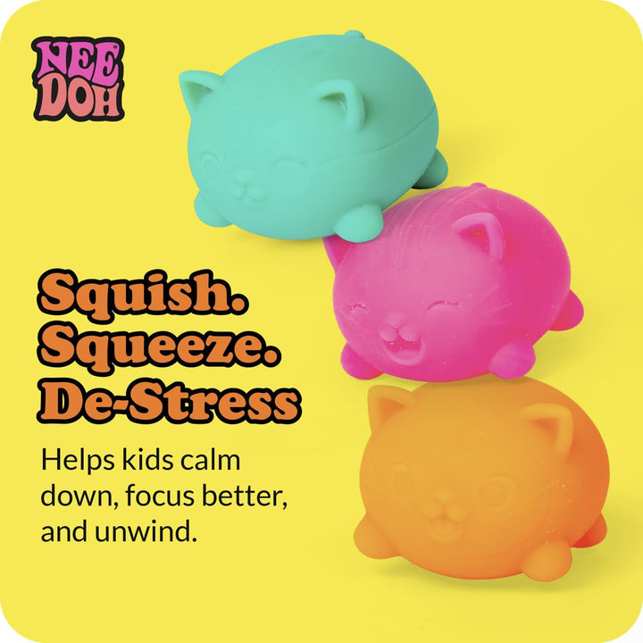 Schylling NeeDoh Teenie Cool Cat - Juguete sensorial para