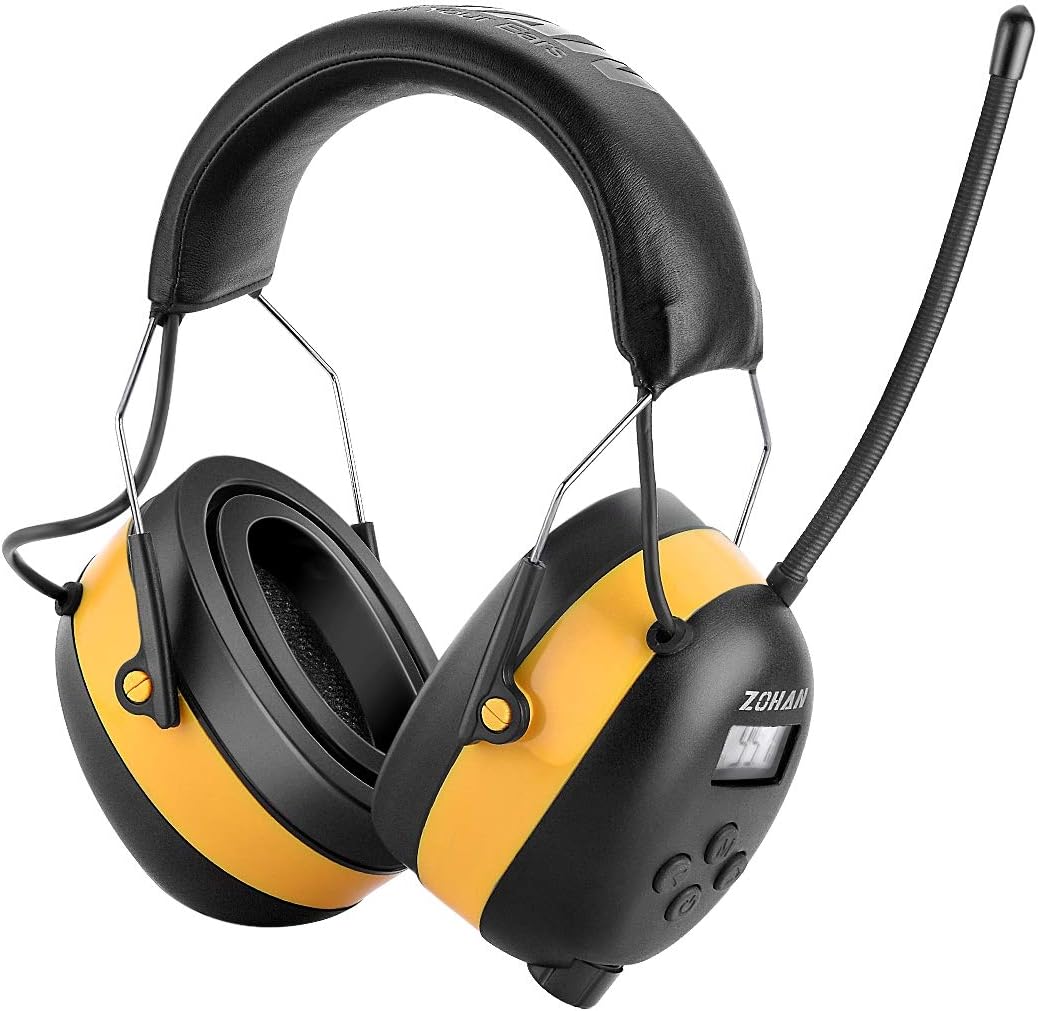 ZOHAN AM\/FM Radio Headphone with Digital Display,Ear Protection No...