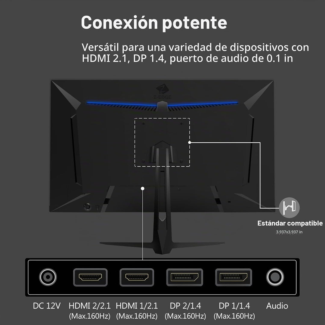 Monitor 4K, monitor IPS Z-Edge de 27 pulgadas, monitor de computado...