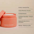 Barefaced Kit minimalista: almohadillas tonificantes originales y refuerzo de piel Overachiever 10 en 1 | Piel más suave y brillante en dos sencillos pasos