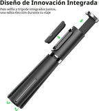 ATUMTEK - Trípode para selfie stick con control remoto Bluetooth recargable
