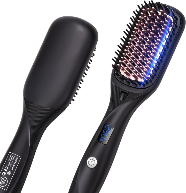 Cepillo alisador de pelo, alisador de pelo para mujer, peine de cer...