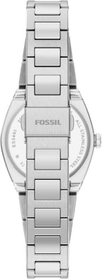 Fossil Reloj Everett de acero inoxidable con tres manecillas para mujer