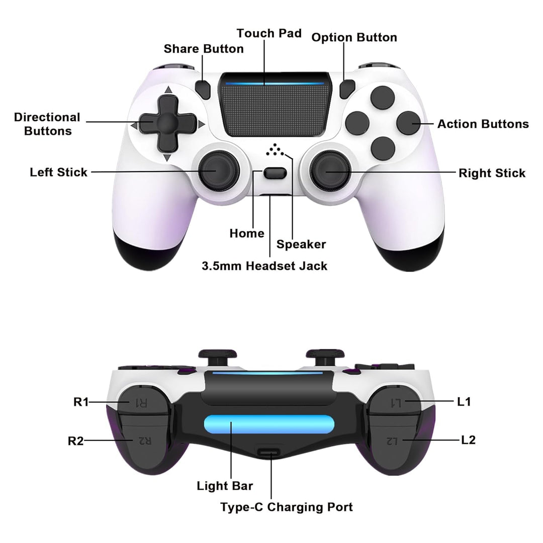 MOVONE Wireless Controller Dual Vibration Game Joystick Controller...